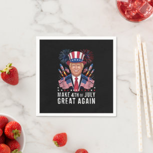 Serviette En Papier Donald Trump 4 juillet sa grandeur