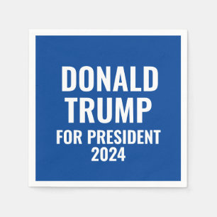 Serviette En Papier Donald Trump à la présidence 2024