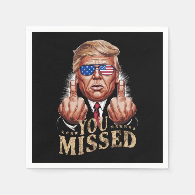 Serviette En Papier Donald Trump - L'élection américaine vous a manqué (Devant)