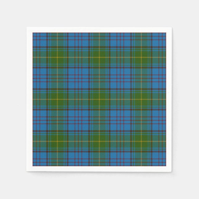 Serviette En Papier Donegal Comté Tartan irlandais (Devant)