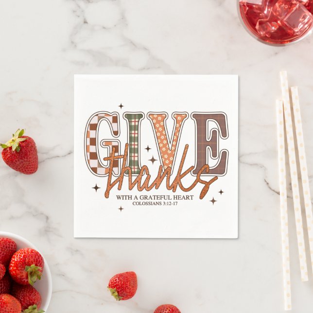 Serviette En Papier Donne-moi Merci Fall (En situation)
