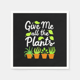 Serviette En Papier Donnez à Gardener tous les Plantes