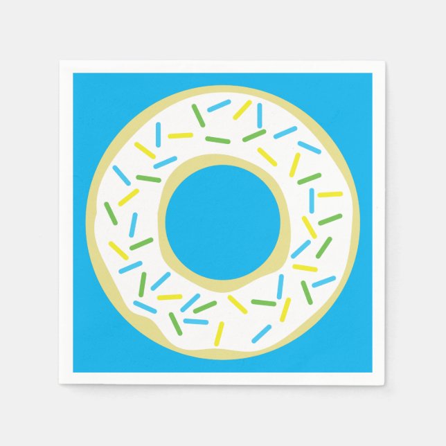 Serviette En Papier Donut Kid's Birthday Party mite (Devant)