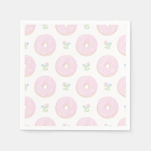 Serviette En Papier Donut Sweet sur mesure Premier anniversaire