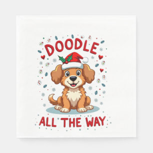 Serviette En Papier Doodle tout au long de la drôle de chapeau de Père