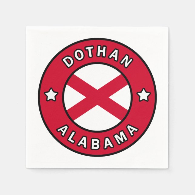Serviette En Papier Dothan Alabama (Devant)