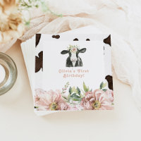 DOTTIE Holy Cow Cute Floral Farm 1er Anniversaire
