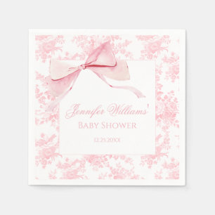 Serviette En Papier Douce arche florale rose Coquette Baby Shower Fill