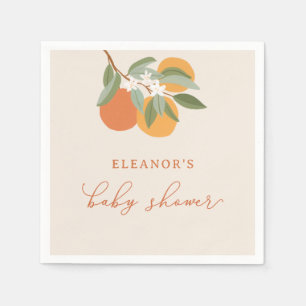Serviette En Papier Douce Citron Oranges Baby Shower