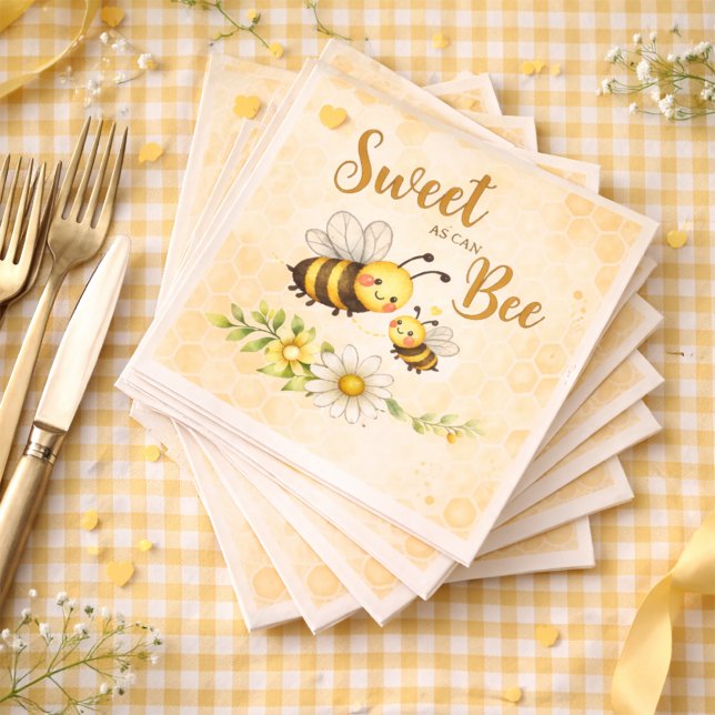 Serviette En Papier Douce comme une ruche Baby Shower (Créateur téléchargé)