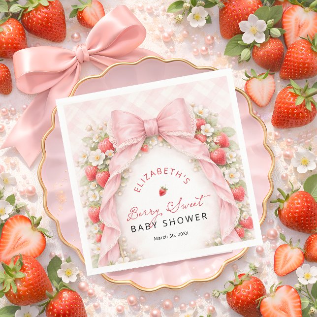 Serviette En Papier Douce Coquette Ruban Bébé Fait Doux (Créateur téléchargé)