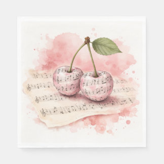 Serviette En Papier Douce Harmonie Duo Cerise