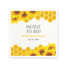 Douce Nid D'abeille Pour Une Douche De Mariée Jaun