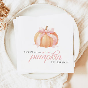 Serviette En Papier Douce petite citrouille en route Baby Shower