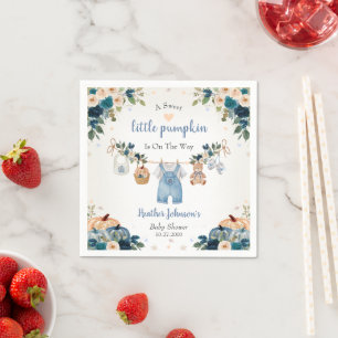 Serviette En Papier Douce petite citrouille Fête prénatale de bébé d'a