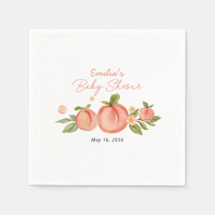 Serviette En Papier Douce petite pêche Fête de bébé personnalisée