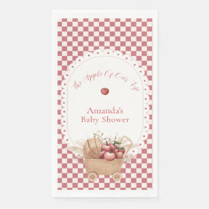 Serviette En Papier Douce Rétro Gingham Bohème Fête de Naissance de Po