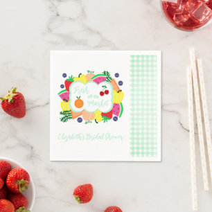 Serviette En Papier Douceur de mariage en dehors du marché