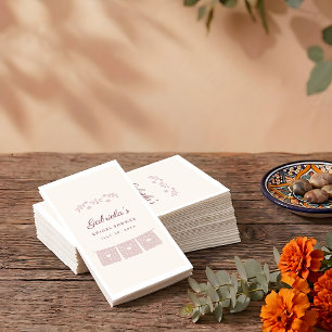 Serviette En Papier Douche de mariage mexicaine Rose poussiéreuse Viva