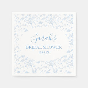 Serviette En Papier Douche de mariée florale Toile