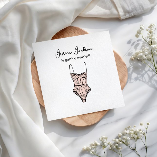 Serviette En Papier Douche Lingerie Neutre Florale Négligée (Créateur téléchargé)