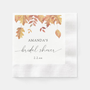 Serviette En Papier Douche nuptiale feuille en chute
