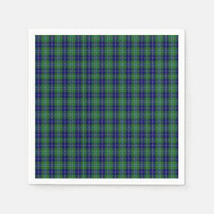 Serviette En Papier Douglas Clan Tartan Papier Plaid Napkins