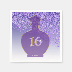 Serviette En Papier Douze Ans Améthyste parfumée, Boutique Violet Pari