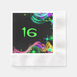 Serviette En Papier Douze ans bien sucrés, Tache de peinture, Sur mesu