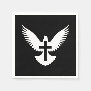 Serviette En Papier Dove avec croix