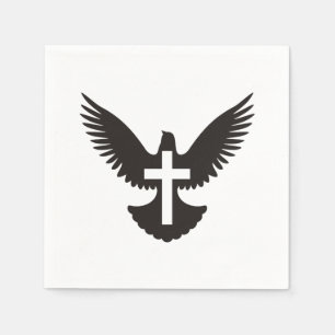 Serviette En Papier Dove avec croix