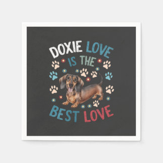 Serviette En Papier Doxie Love Est Le Meilleur Amour