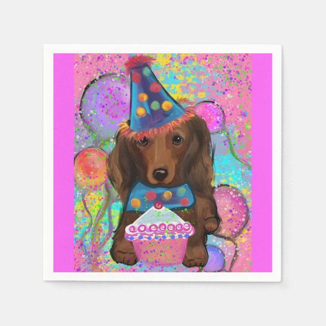 SERVIETTE EN PAPIER DOXIE ROUGE LONGTEMPS HAÏS (Devant)