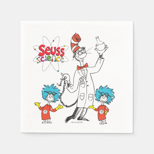 Serviette En Papier Dr Seuss | Chat dans la science de la sécurité Cas (Devant)