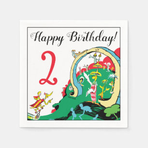Serviette En Papier Dr Seuss   Joyeux anniversaire pour vous
