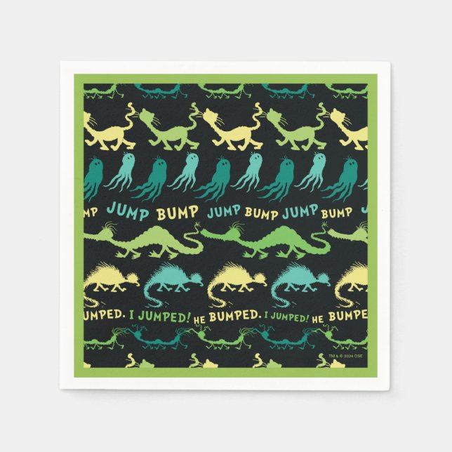 Serviette En Papier Dr. Seuss | modèle Halloween "Bump Jump" (Devant)
