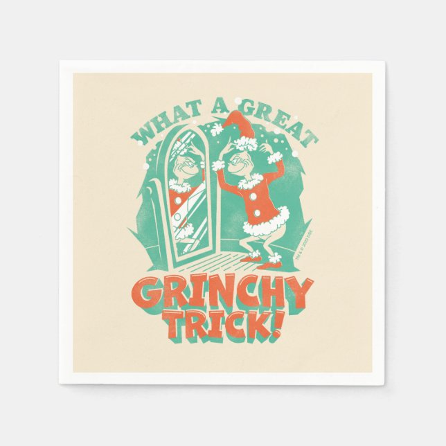 Serviette En Papier Dr Seuss | Quelle belle petite queue de Grinchy ! (Devant)