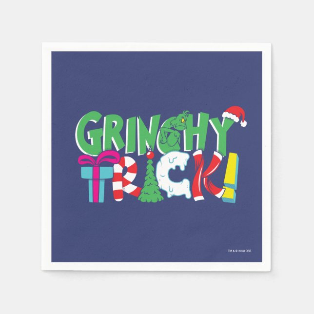 Serviette En Papier Dr. Seuss | Tour de Grinch (Devant)