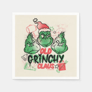 Serviette En Papier Dr Seuss   Vieux Claus Grinch