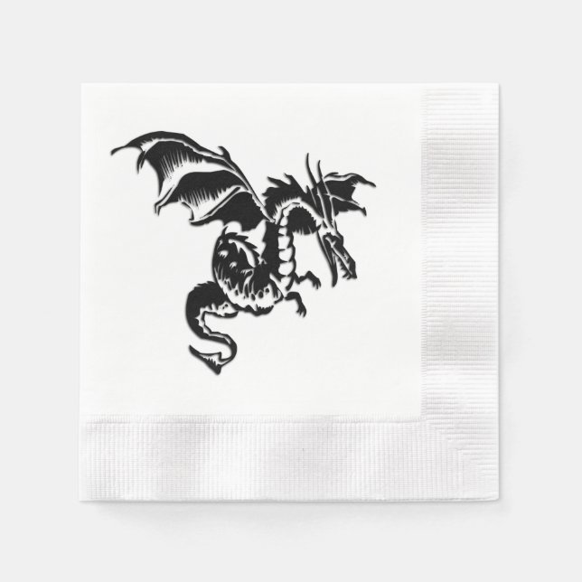 Serviette En Papier Dragon (Devant)