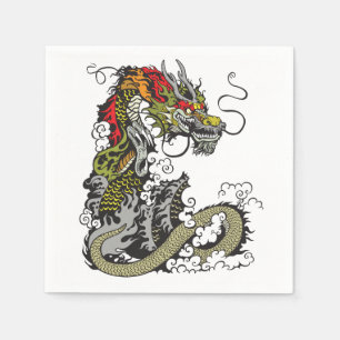 Serviette En Papier dragon chinois