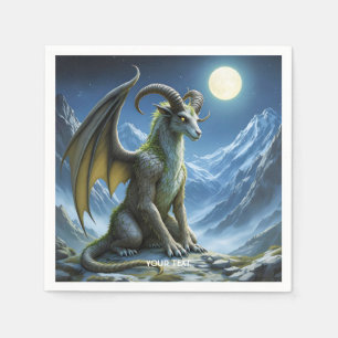 Serviette En Papier Dragon de bélier mythique Imaginaire