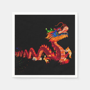 Serviette En Papier Dragon de défilé chinois