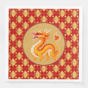 Serviette En Papier Dragon d'or 2024