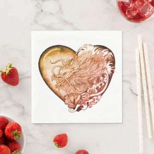 Serviette En Papier Dragon Heart