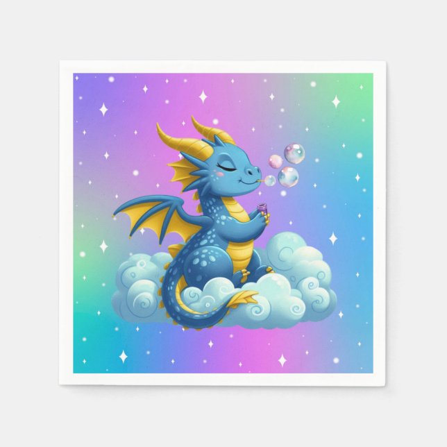 Serviette En Papier Dragon mignon/Whimsical (Devant)