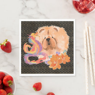Serviette En Papier DRAGON-TALEZ Chow Année du Dragon