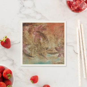 Serviette En Papier Dragonfly rustique