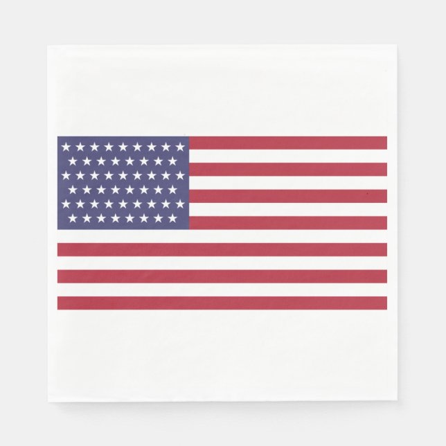 Serviette En Papier Drapeau 51 étoiles des États-Unis d'Amérique (État (Devant)