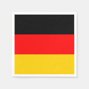 Serviette En Papier Drapeau Allemagne